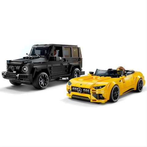 LEGO Speed Champions Mercedes-AMG G 63 ve Mercedes-AMG SL 63 76924 – 10 Yaş ve Üzeri Araç Tutkunları için 2 İnşa Edilebilen Model İçeren Yaratıcı Oyuncak Yapım Seti (808 Parça)