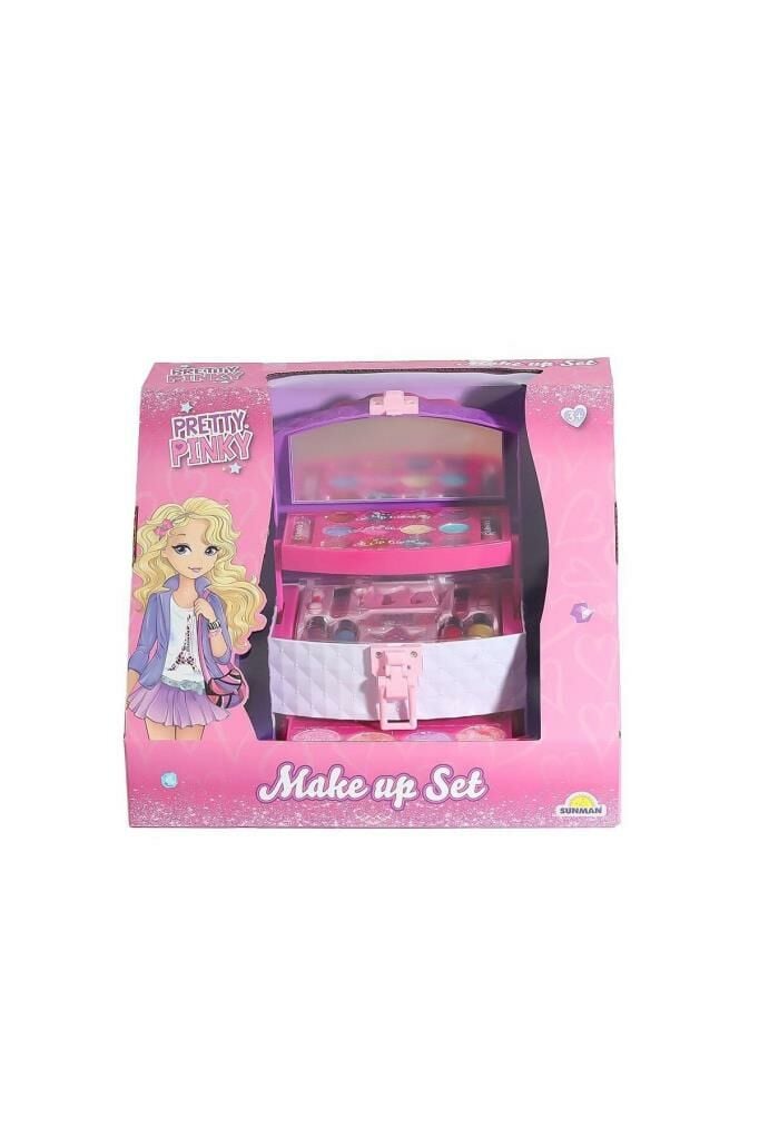 Pretty Pinky 3 Katmanlı Çantalı Makyaj Seti