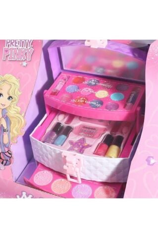 Pretty Pinky 3 Katmanlı Çantalı Makyaj Seti