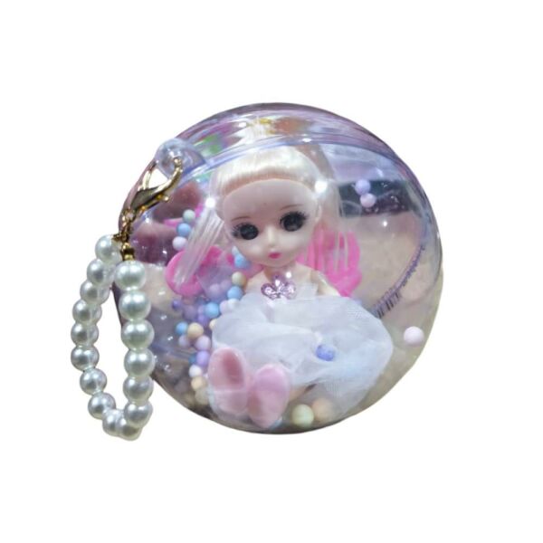 12'li Işıklı Display Cristal Toplar İçinde Mini Bebek Seti