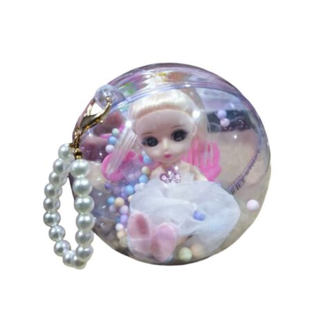 12'li Işıklı Display Cristal Toplar İçinde Mini Bebek Seti