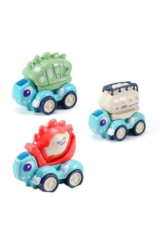Çek bırak Sevimli Dinozorlar Araçları Kaliteli Plastik (1 Adet)