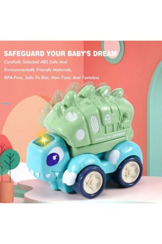 Çek bırak Sevimli Dinozorlar Araçları Kaliteli Plastik (1 Adet)