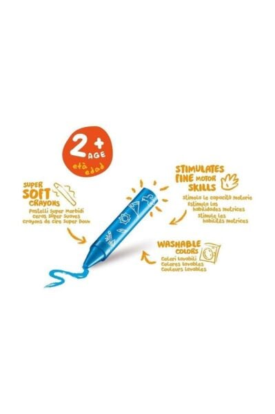 Jumbo Bebek Yumuşak Pastel Boya 8'li
