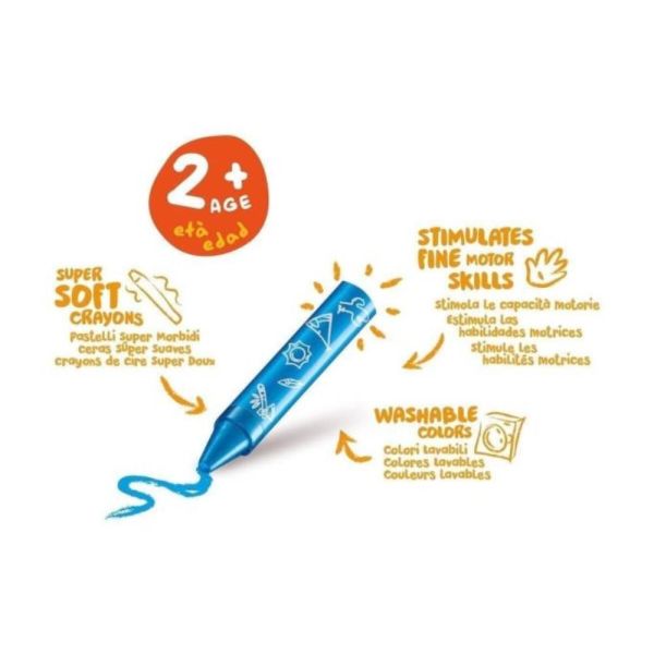 Jumbo Bebek Yumuşak Pastel Boya 8'li