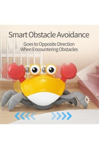 Emeklemeye Yardımcı Sensörlü Yengeç Şarjlı Oyuncak