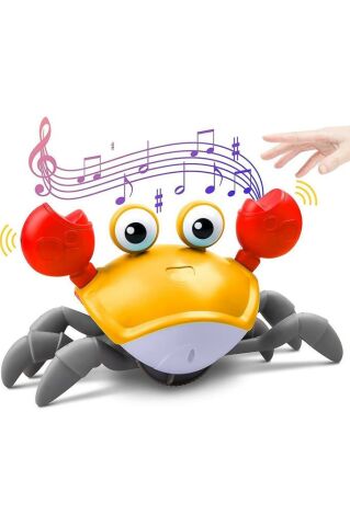 Emeklemeye Yardımcı Sensörlü Yengeç Şarjlı Oyuncak