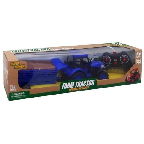 Pasifik Oyuncak Uzaktan Kumandalı Römorklu Hayvan Figürlü Traktör 36 Cm CR1921