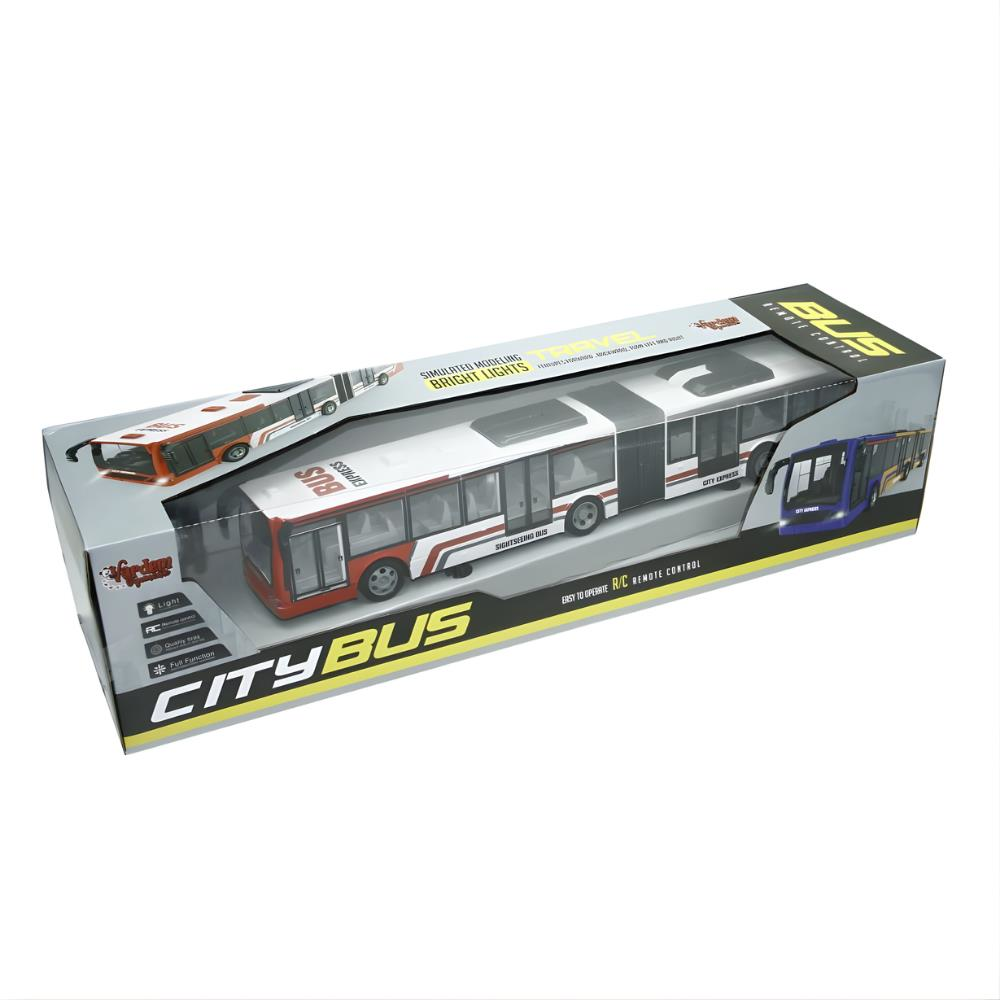 Oyuncak Uzaktan Kumandalı Şarjlı Körüklü Şehir Otobüsü ışıklı 44 cm