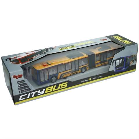 Oyuncak Uzaktan Kumandalı Şarjlı Körüklü Şehir Otobüsü ışıklı 44 cm