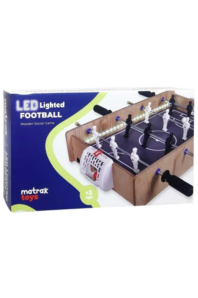 Matrax Oyuncak Ahşap Ledli Masa Maçı Oyunu