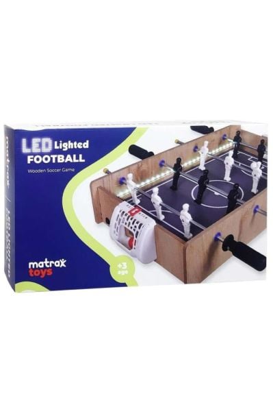 Matrax Oyuncak Ahşap Ledli Masa Maçı Oyunu