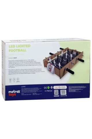 Matrax Oyuncak Ahşap Ledli Masa Maçı Oyunu