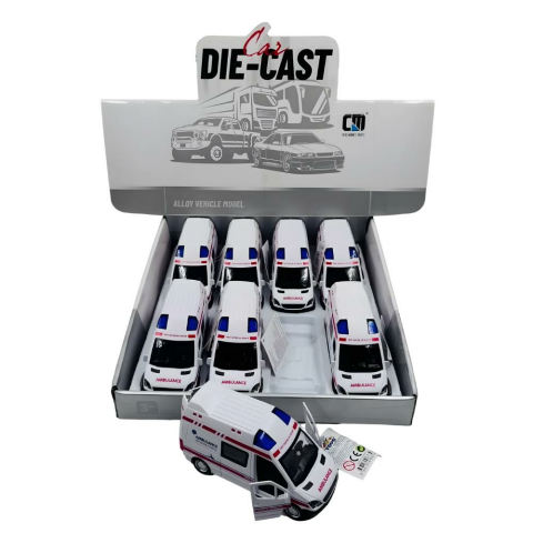 Pasifik Oyuncak Ses Işık Metal Ambulans CLM-61S