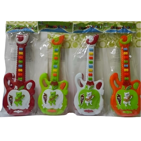 Oyuncak Gitar Pilli Sesli Işıklı Müzikli