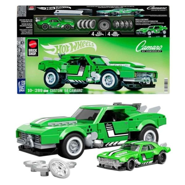 Hot Wheels Speed Serisi Custom'68 Camaro Araba 289 Parça Yapım Seti JFT16