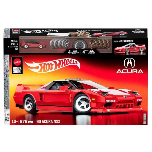 Hot Wheels Elite Serisi '90 Acura NSX Araba 876 Parça Yapım Seti JFT17