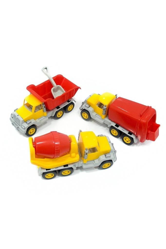 Uçarkid 3'lü İnşaat Seti Araçları