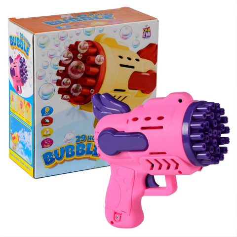 Pilli Işıklı Köpük Atan Tabanca