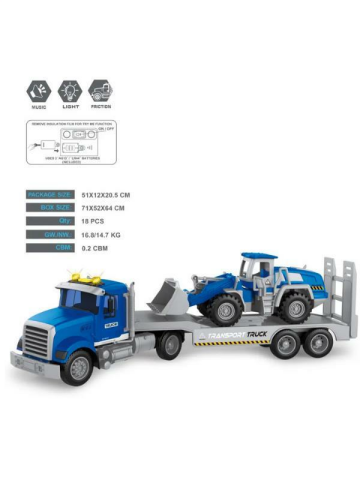 Sesli ve Işıklı Kepçe Dozer Taşıyıcı Tır