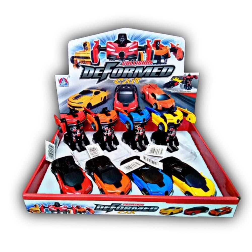 Sürtmeli Robota Dönüşen Araba (1 Adet) 813A*8