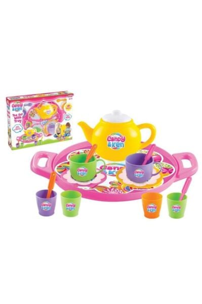 Candy Tepsili Çay Seti