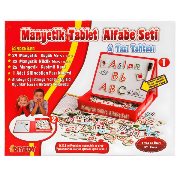 Manyetik Tablet Alfabe Seti
