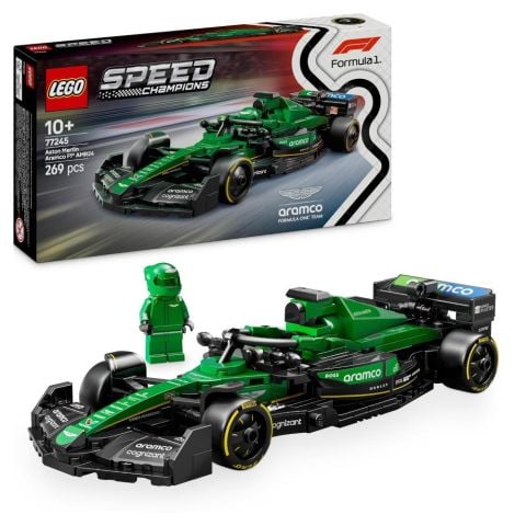 LEGO Speed ​​​​Champions 77245 Aston Martin Aramco AMR24 F1 Arabası