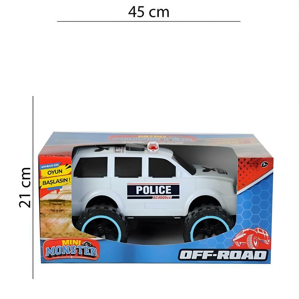 Çlk Toys Oyuncak Araba Mini Monster Polis Arabası