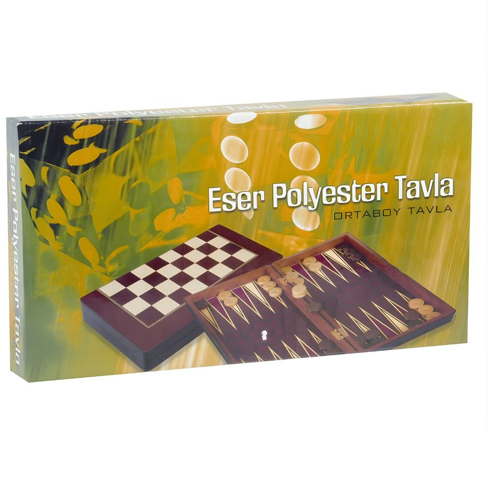 Eser Polyester Tavla Orta Boy Sedef