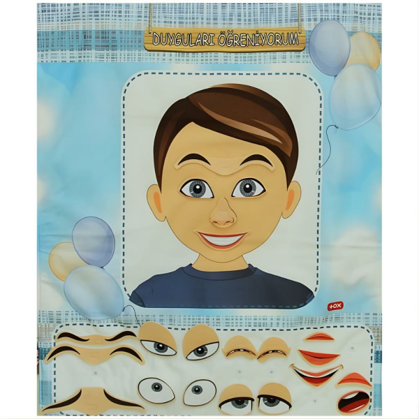 Duyguları Öğreniyorum Erkek Keçe Duvar Panosu