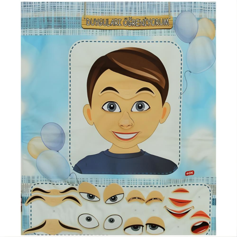 Duyguları Öğreniyorum Erkek Keçe Duvar Panosu