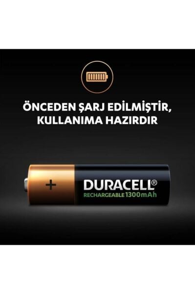 Duracell Şarj Edilebilir Aa 1300 Mah Kalem Pil, 2'li