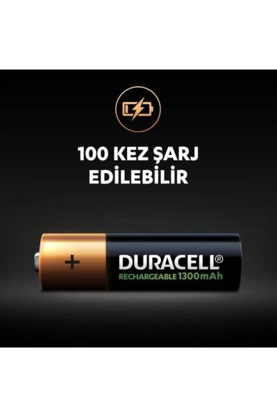 Duracell Şarj Edilebilir Aa 1300 Mah Kalem Pil, 2'li