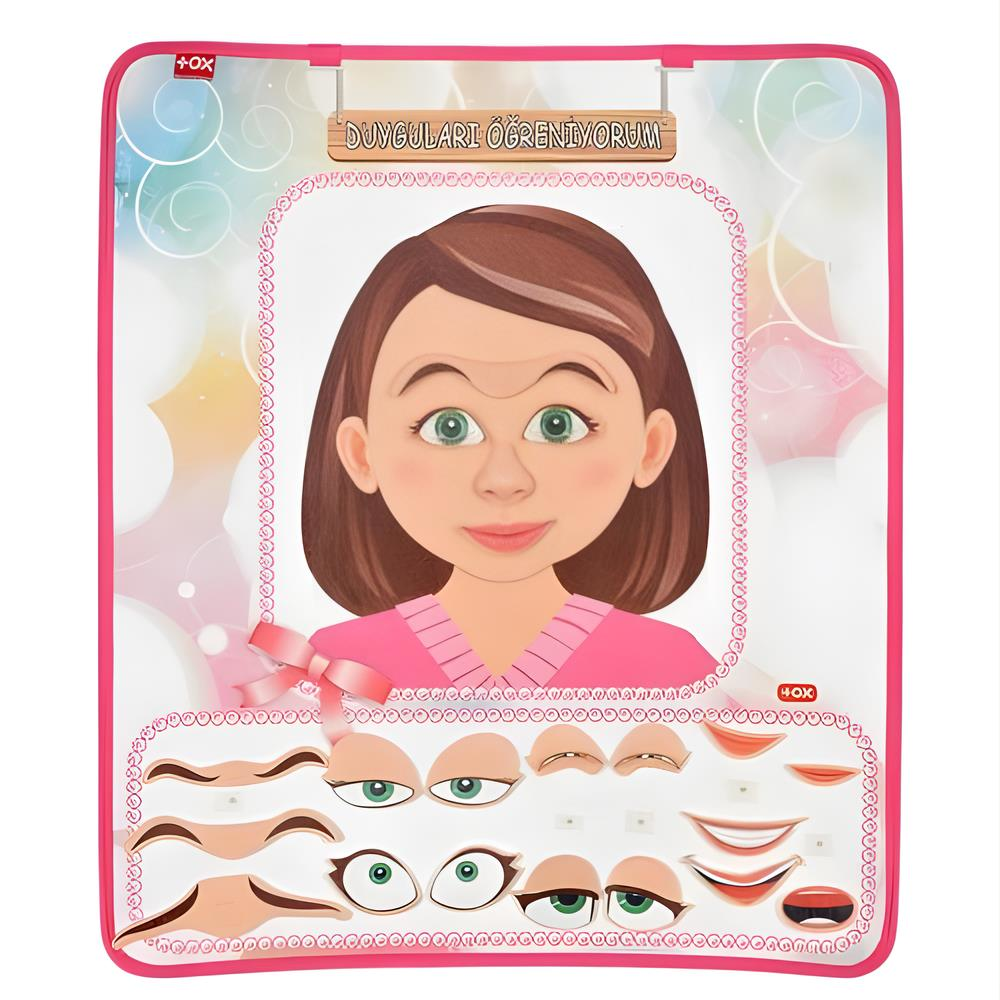 Duyguları Öğreniyorum Kız Keçe Duvar Panosu