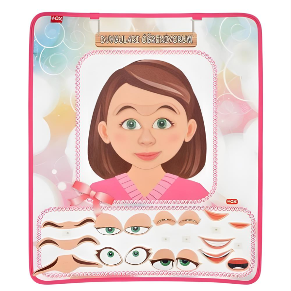 Duyguları Öğreniyorum Kız Keçe Duvar Panosu