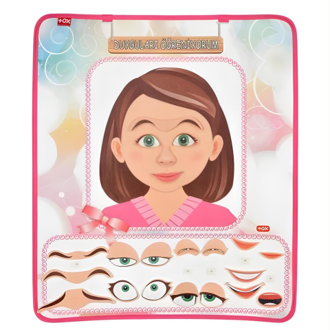 Duyguları Öğreniyorum Kız Keçe Duvar Panosu