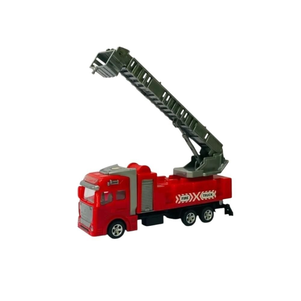 Itfaiye Arabası Çek Bırak Oyuncak Merdivenli Itfaiye Arabası