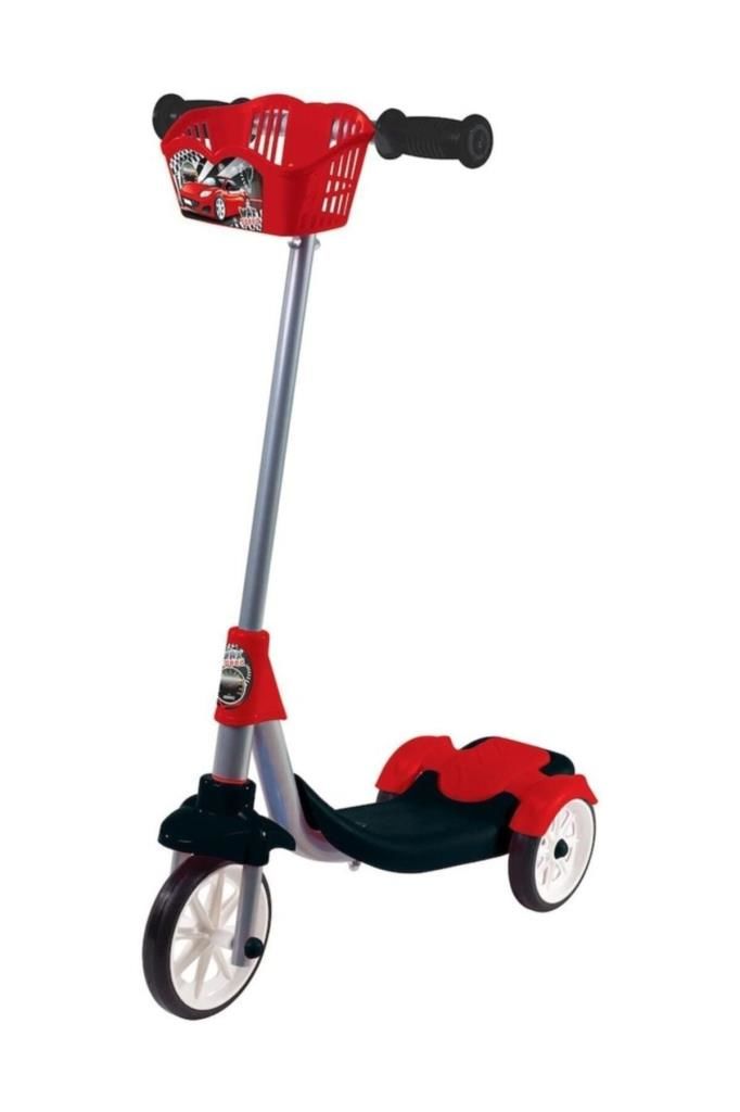 Cool Wheels Unisex Çocuk Kırmızı 3 Tekerlekli Frenli Scooter