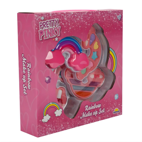 Gökkuşağı Şekilli 3 Katlı Makyaj Güzellik Seti
