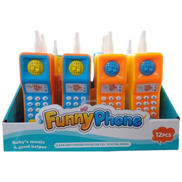 Pilli Müzikli Telefon 12'li Kutu