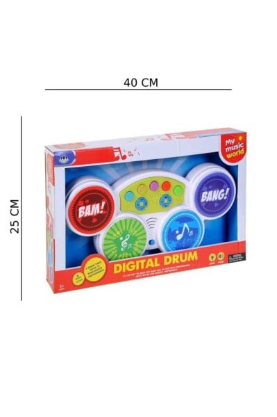 Pilli Dijital Bateri Davul Seti