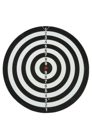 Oyuncak Siyah Dart Seti 4 İğne 30 cm