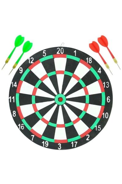 Oyuncak Siyah Dart Seti 4 İğne 30 cm