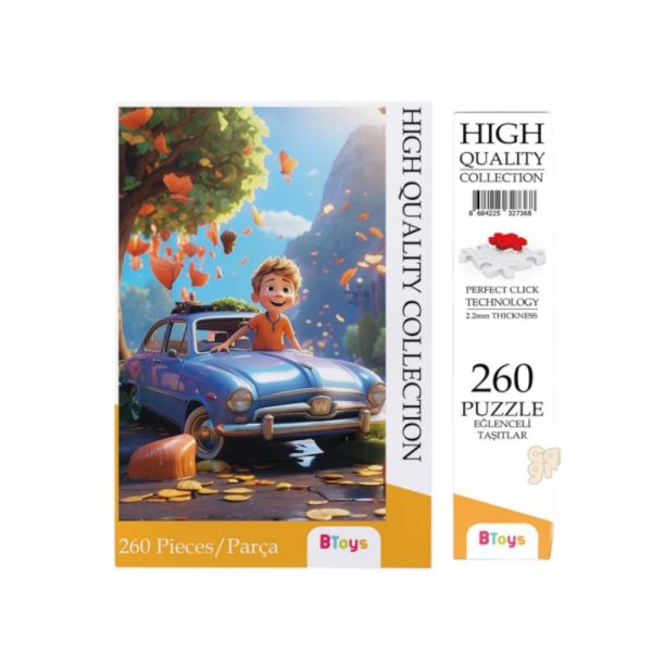 Eğlenceli Taşıtlar - 260 Parça Puzzle