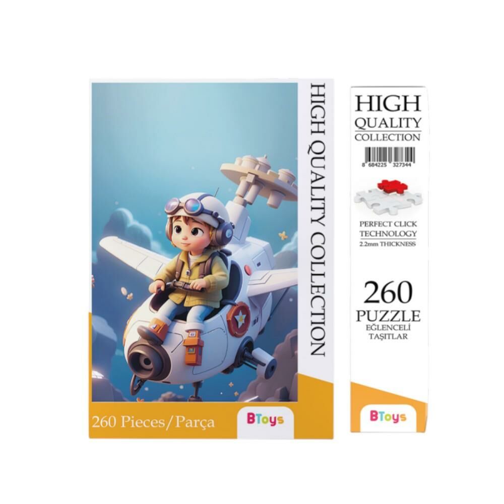 Eğlenceli Taşıtlar - 260 Parça Puzzle