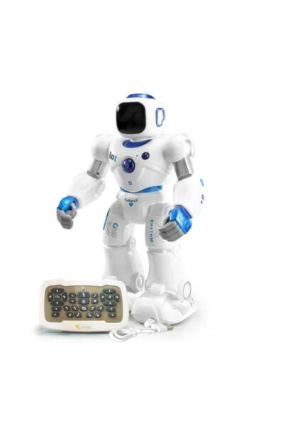 Ses Kontrollü Bluetooth lu & Şarjlı Konuşan Aktivite Eğlence Robotu