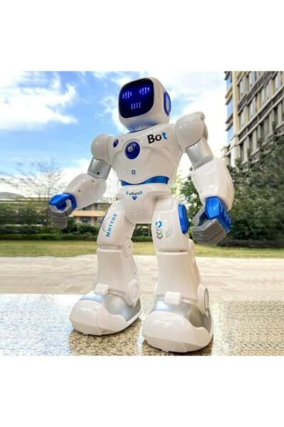 Ses Kontrollü Bluetooth lu & Şarjlı Konuşan Aktivite Eğlence Robotu