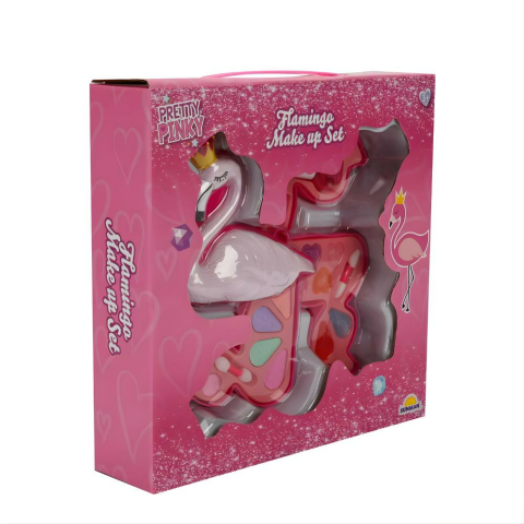 Flamingo Şekilli 3 Katlı Makyaj Güzellik Seti