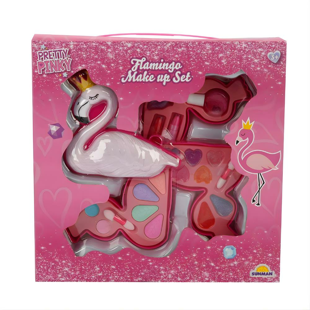 Flamingo Şekilli 3 Katlı Makyaj Güzellik Seti